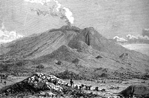 Mount Etna in Sicily, Italy, in 1881