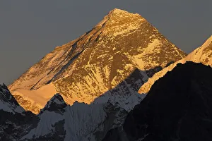 Mount Everest (also Sagarmatha or Chomolungma) seen from Gokyo Ri (5357m)
