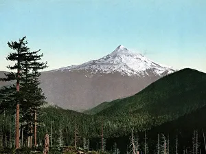 Mount Hood, an active stratovolcano in the Cascade volcanic arc
