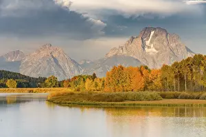 Category Mountain Landscapes Prints: Mount Moran reflected in Snake River