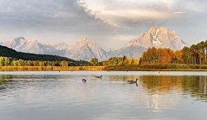Mount Moran reflected in Snake River