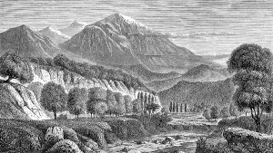 The Mount Olympus, the highest mountain in Greece