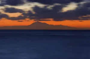 Mount Pico de Teide on Tenerife seen from La Palma