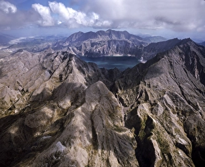 Category Mountain Landscapes Prints: Mount Pinatubo, crater lake, lahar fields
