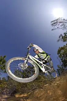 Mountain biker on Hong Kong Island