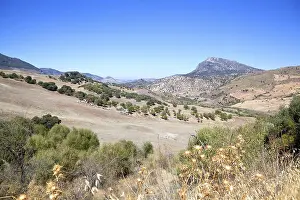 Mountain and field landscape in Andalusia