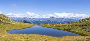 Mountain lake on the Carnic main ridge