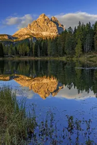 Mountain lake, mountains, reflection
