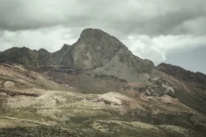 Mountain landscape in the Andean highlands