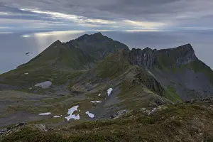 Mountain landscape by the Atlantic Ocean