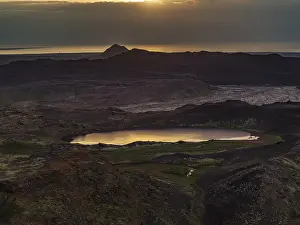 Mountain landscape, cloudy mood