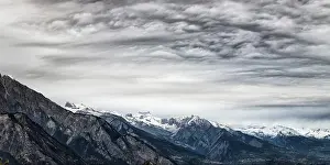 Category Mountain Landscapes Prints: Mountain landscape with cloudy sky