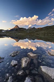 Mountain landscape in Jotunheimen National Park