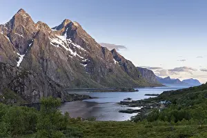 Mountain landscape on the Lofoten Islands