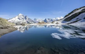 Mountain landscape with mountain lake