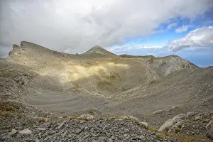 Mountain landscape at Olympus ridge in Greece