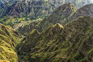 Mountain Landscape Santo Antao Island Cape Verde