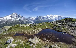 Mountain landscape with small mountain lake