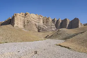 Mountain landscape with steep rocks