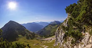 Mountain landscape with view of the Gennerhorn