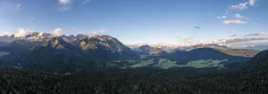 Mountain panorama, evening mood