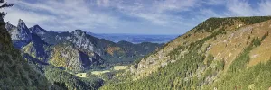 Mountain panorama into the Halblechtal