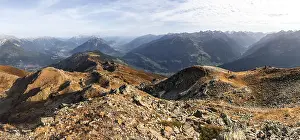 Mountain panorama at Kreuzjoch summit