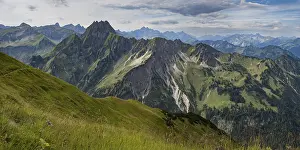 Category Mountain Landscapes Prints: Mountain panorama from Laufbacher-Eckweg to Hoefats