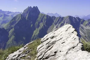 Framed Print : Mountain panorama from Laufbacher-Eckweg to Hofats Framed Print : Mountain panorama from Laufbacher-Eckweg to Hofats