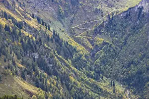 Category Mountain Landscapes Prints: Mountain panorama from the Laufbacher-Eckweg into the Oytal