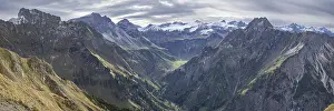 Category Mountain Landscapes Prints: Mountain panorama from Laufbacher-Eckweg to Schneck