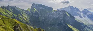 Mountain panorama from Laufbacher-Eckweg to Schneck