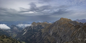 Category Mountain Landscapes Prints: Mountain panorama from the Nebelhorn