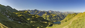 Category Mountain Landscapes Prints: Mountain panorama from Zeigersattel to Seealpsee