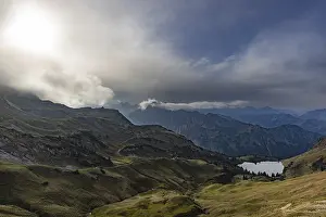 Mountain panorama from Zeigersattel to Seealpsee