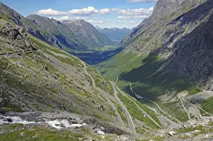 Mountain pass in Zig-Zag serpentines