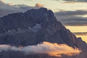 Mountain peak in the evening light