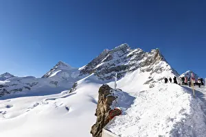 Mountain Peak Jungfrau 4158 Meters High