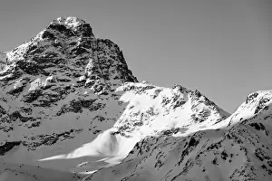 Mountain peak Piz Kesch, Albula Alps