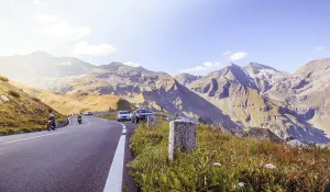 Mountain Range in the Alps: GroBglockner and the High Alpine Road in Austria