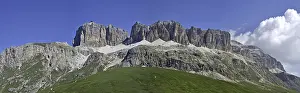 The mountain range Gruppo del Sella