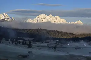 Mountain range in the morning light