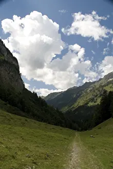 Mountain trail in the Alps