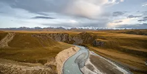 Mountain valley with Sary Jaz river