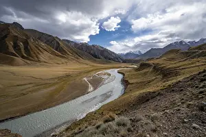 Mountain valley with Sary Jaz river