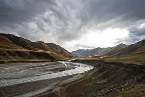 Mountain valley with Sary Jaz river