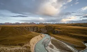 Mountain valley with Sary Jaz river