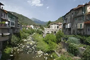 Mountain village Isolabona in the Nervia Valley