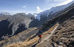 Mountaineers on a hiking trail
