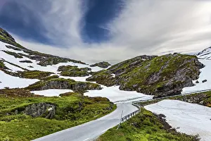 The mountains are covered with freshly fallen snow